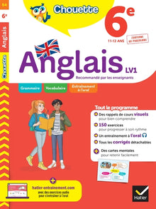 Anglais 6e - LV1 (A1 vers A2): cahier de révision et d'entraînement