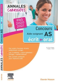 Concours aide-soignant - Annales corrigées - IFAS 2020