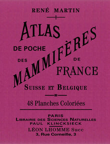 Atlas de poche des mammifères de France, Suisse et Belgique