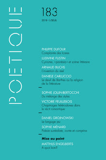 Poétique, n° 183