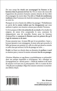 NAITRE ET MOURIR ACCOMPAGNE - LE FEMININ SACRE AU COEUR DES RITUELS DE PASSAGE