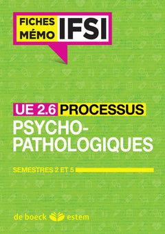 UE 2.6 - Processus psychopathologiques - Fiches Mémo