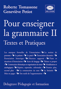 Pour enseigner la grammaire Tome 2