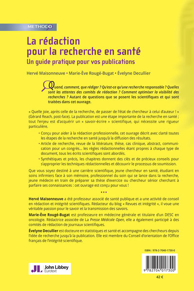 La rédaction pour la recherche en santé