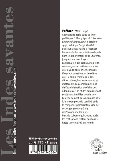 Rafles, déportation et spoliation des Juifs en Charente