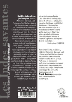 Traité des poisons et des antidotes contre les drogues mortelles ou Epitre à al-Fâdi