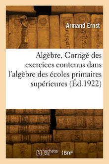 Algèbre. Corrigé des exercices