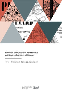 Revue du droit public et de la science politique en France et à l'étranger