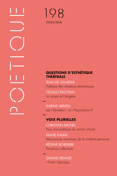 Poétique, n° 198