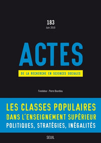 Les Classes populaires dans l'enseignement supérieur