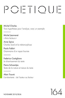 Poétique, n°164