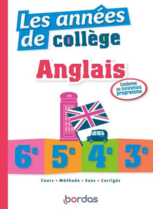 Les années de collège - Anglais