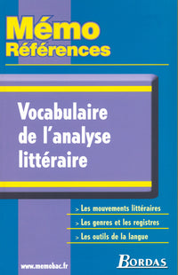Vocabulaire de l'analyse littéraire