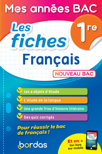 Mes années BAC - Fiches Français 1re