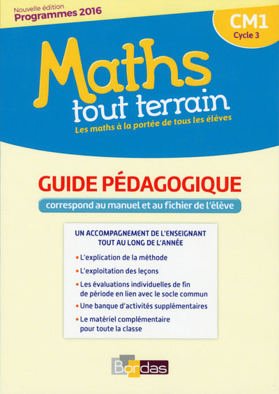 Maths tout terrain CM1 2017 Livre du maître