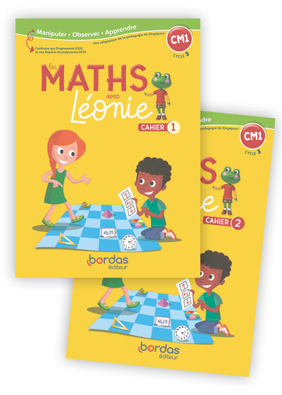 Les maths avec Léonie CM1 2022 Cahiers de l'élève N°1 et N°2