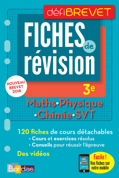 DéfiBrevet Fiches Sciences 3e
