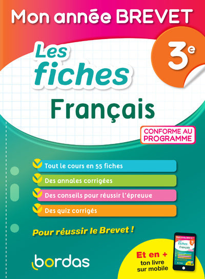 Mon année Brevet Les fiches Français 3e