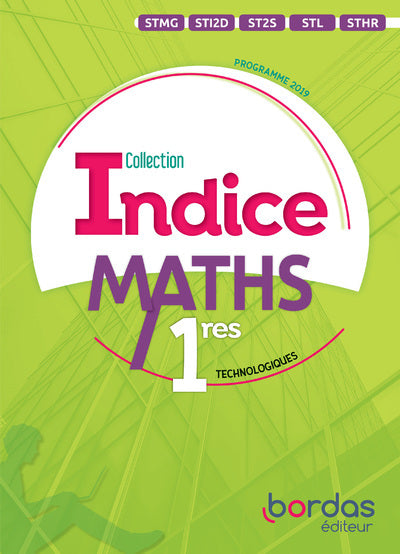 Indice Maths 1res voies technologiques