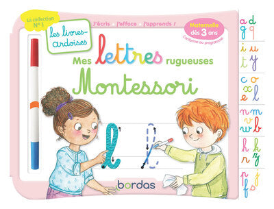 Les livres-ardoises - Mes lettres rugueuses Montessori