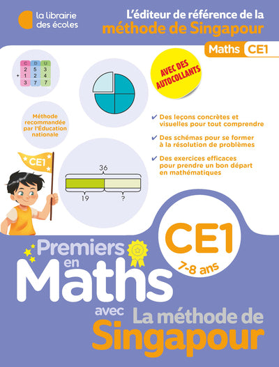 Premiers en maths - Méthode de Singapour CE1