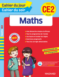 Cahier du jour/Cahier du soir Maths CE2 - Nouveau programme 2016