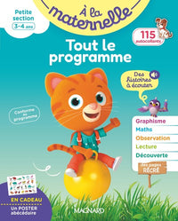 Tout le programme Petite section 3-4 ans - A la maternelle