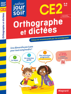 Orthographe et dictées CE2 - Cahier Jour Soir