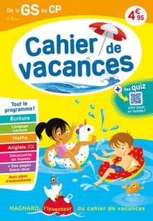 Cahier de vacances 2025, de la GS vers le CP