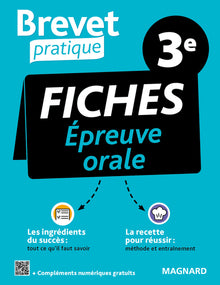 Brevet Pratique Fiches Épreuve orale 3e Brevet 2024