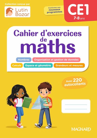 Cahier d'exercices maths CE1