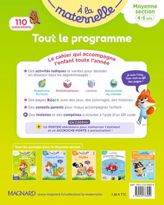 Tout le programme Moyenne section 4-5 ans - A la maternelle