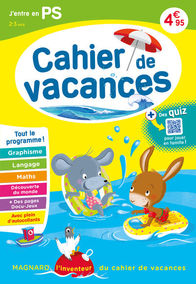 Cahier de vacances 2025, J'entre en petite section 2-3 ans
