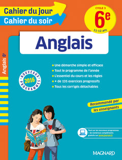 Cahier du jour/Cahier du soir Anglais 6e
