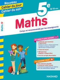 Maths 5e - Cahier du jour Cahier du soir