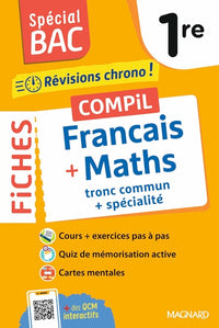 Spécial BAC 2026 - Compil de Fiches Français - Maths tronc commun + spécialité 1re