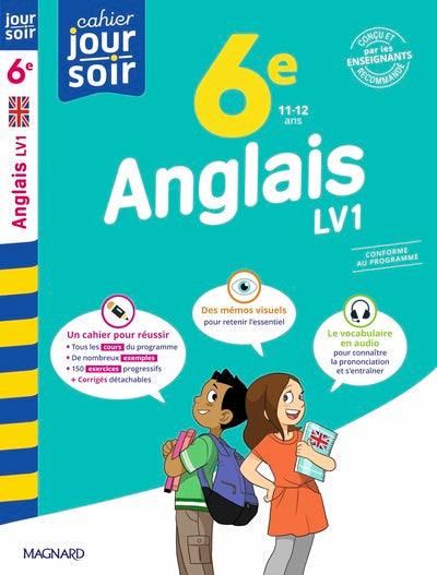 Anglais 6e LV1 - Cahier Jour Soir