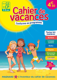 Cahier de vacances - De la GS au CP - 5-6 ans