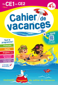 Cahier de vacances 2025, du CE1 vers le CE2