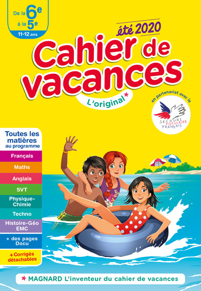 2020 6e 5e Cahier Vacances 11-12 ans