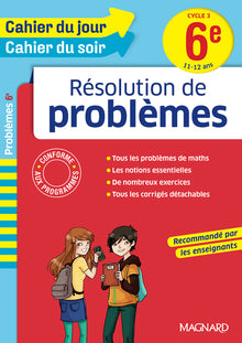 Cahier du jour/Cahier du soir Résolution de problèmes 6e