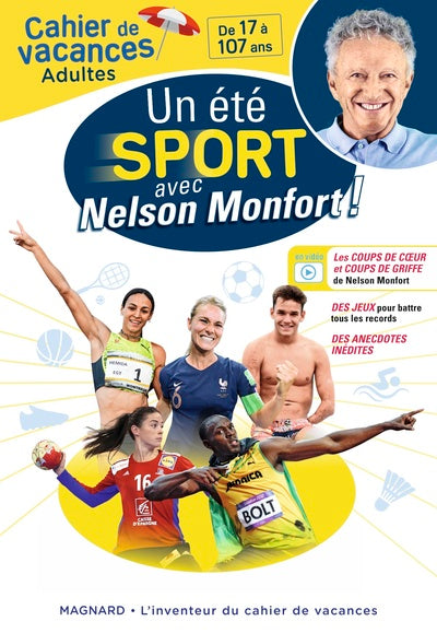 Cahier de vacances adultes - Un été sport avec Nelson Monfort !