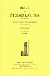 Revue des études latines