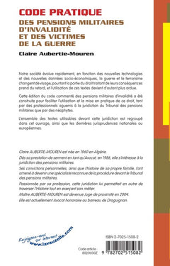 Code pratique des pensions militaires d'invalidité et victimes de la guerre