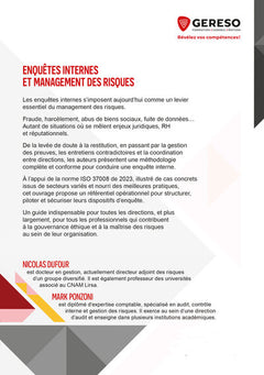 Enquêtes internes et management des risques