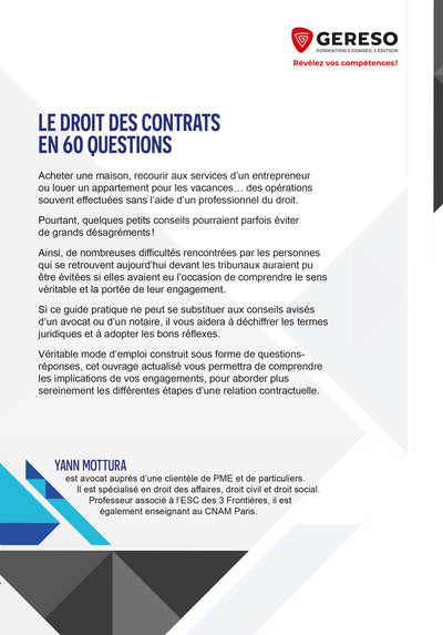 Le droit des contrats en 60 questions