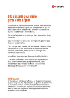 100 conseils pour mieux gérer votre argent