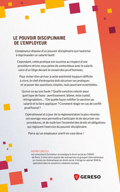 Le pouvoir disciplinaire de l'employeur
