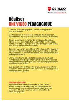 Réaliser une vidéo pédagogique