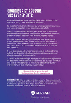 Organiser et réussir vos événements
